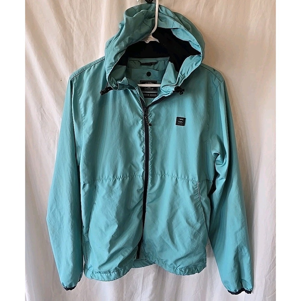 Billabong Adventure Division ‎ Transport Windbreaker Mens Jacket Turquoise Sz S